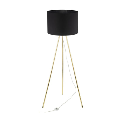 UMBERTO Black Modern  Floor Lamp