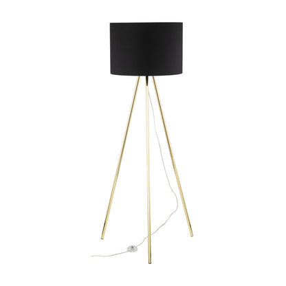 UMBERTO Black Modern  Floor Lamp