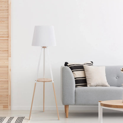 VAIO White Tray Table Floor Lamp LumoCrafts