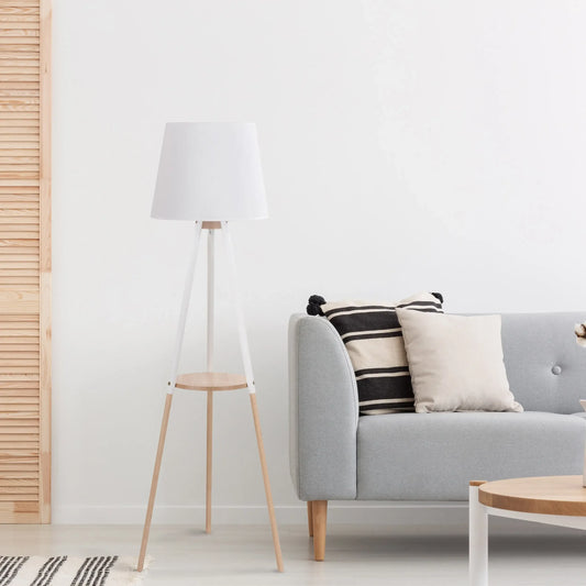 VAIO White Tray Table Floor Lamp LumoCrafts
