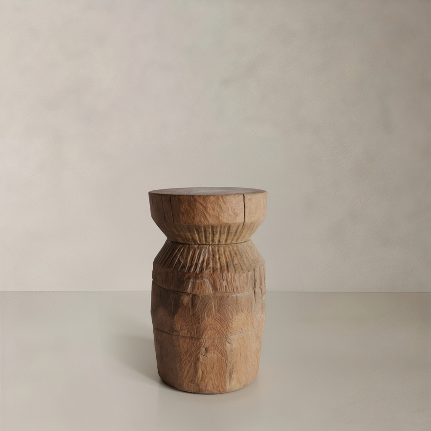 ELLA Solid Teak Side Table, Natural