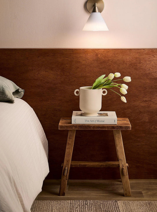 Tabouret vintage en teck