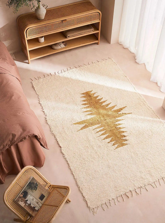 Apache rug made of organic cotton, handmade