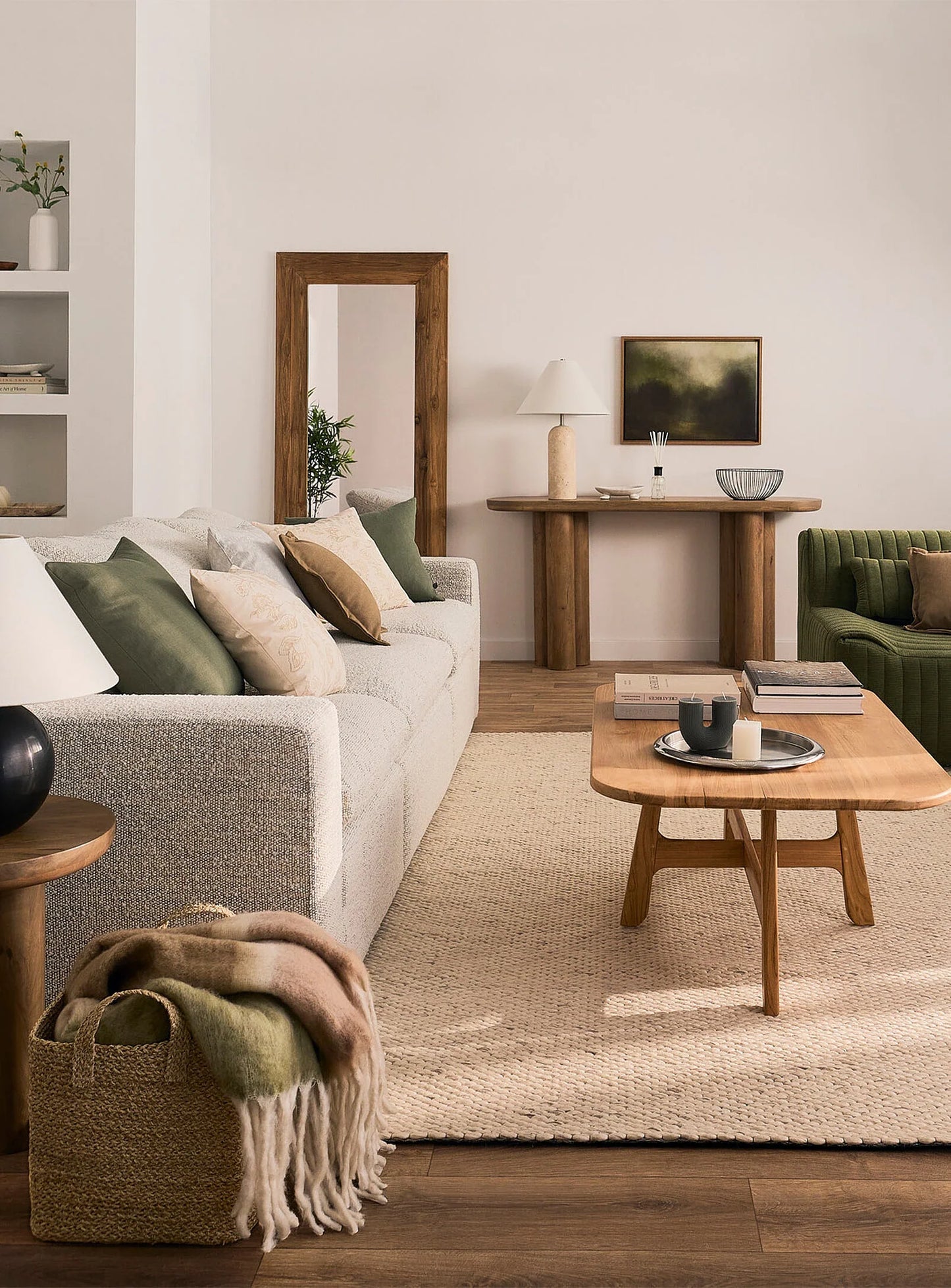 Mirror made from recycled teak