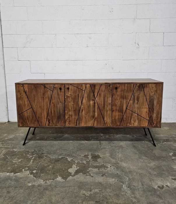 Mid-Century Style Sideboard in Acacia Wood
