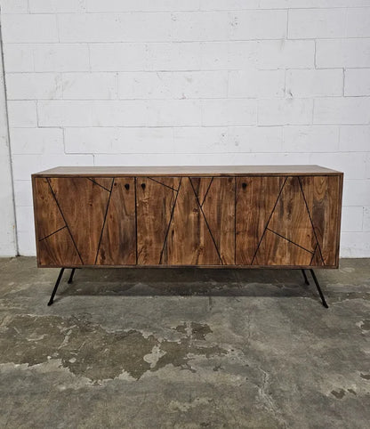 Mid-Century Style Sideboard in Acacia Wood