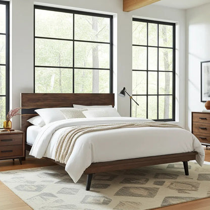 Cadre de Lit en bois d'Acacia live edge massif (Queen) Vindus Furniture