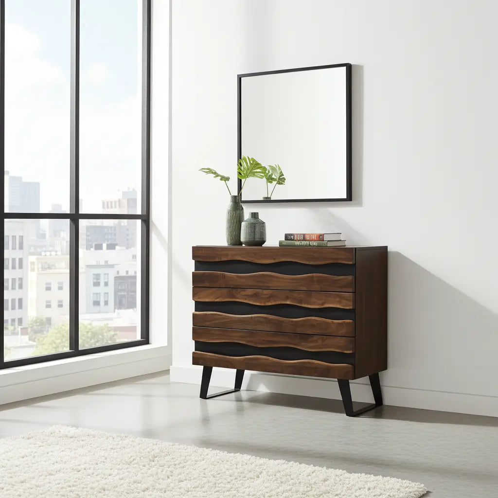 Commode Wiamea en bois d'acacia