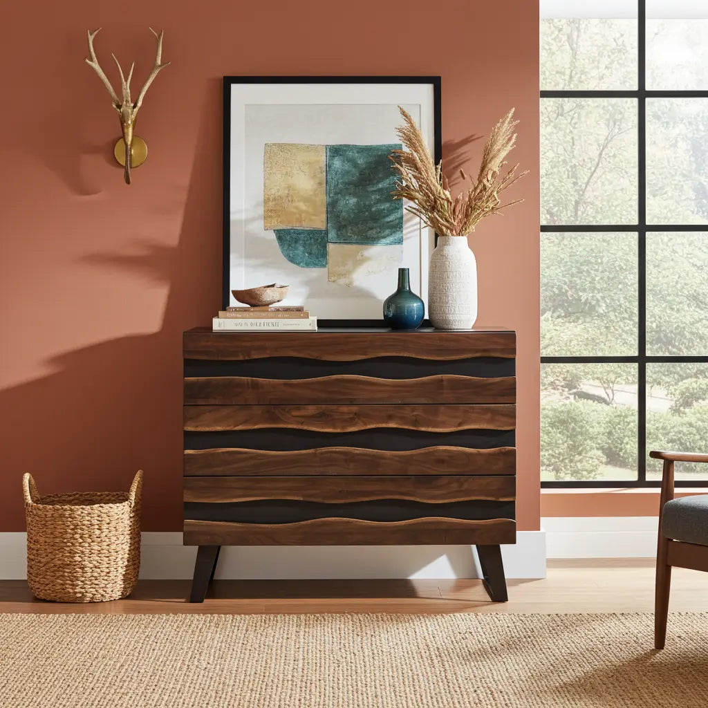 Commode Wiamea en bois d'acacia
