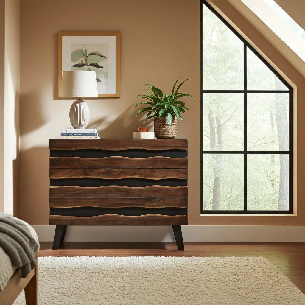 Commode Wiamea en bois d'acacia