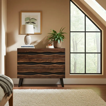 Commode Wiamea en bois d'acacia
