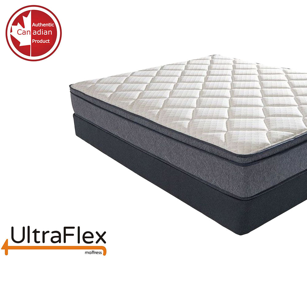 UltraFlex DELIGHT- Advanced Orthopedic Support, High-Density Pressure Relief Foam, Multiple Posture Support, Motion Transfer Pockets, CoolGel (Made in Canada) - With Waterproof Mattress Protector 