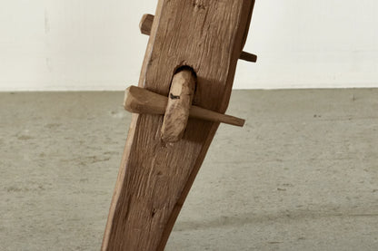 Banc Rembrandt en teck ancien