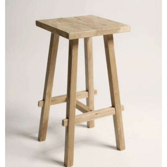 Tabouret de comptoir Artisan en teck recyclé
