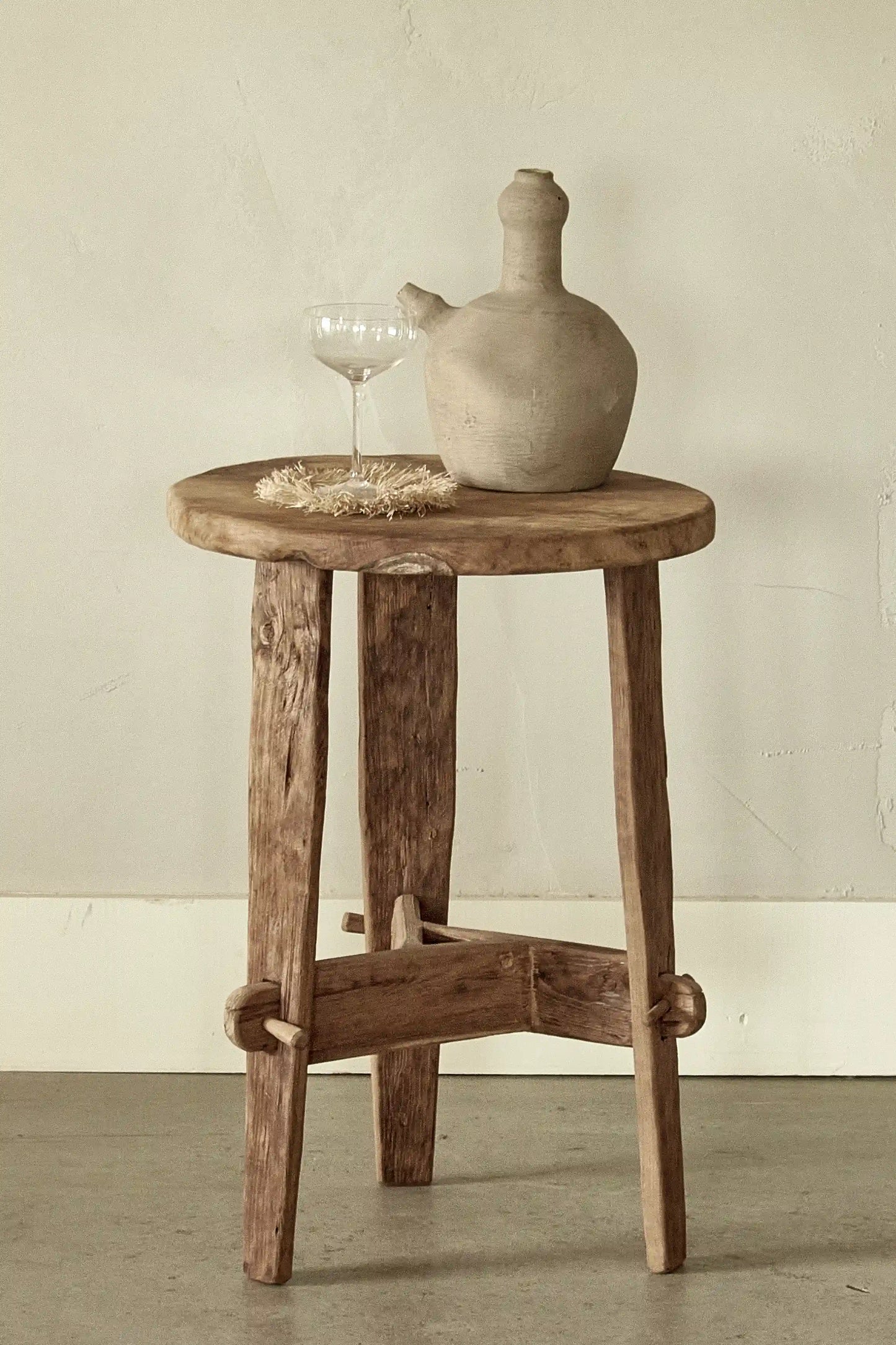 Table d'appoint Rembrandt en teck recyclé