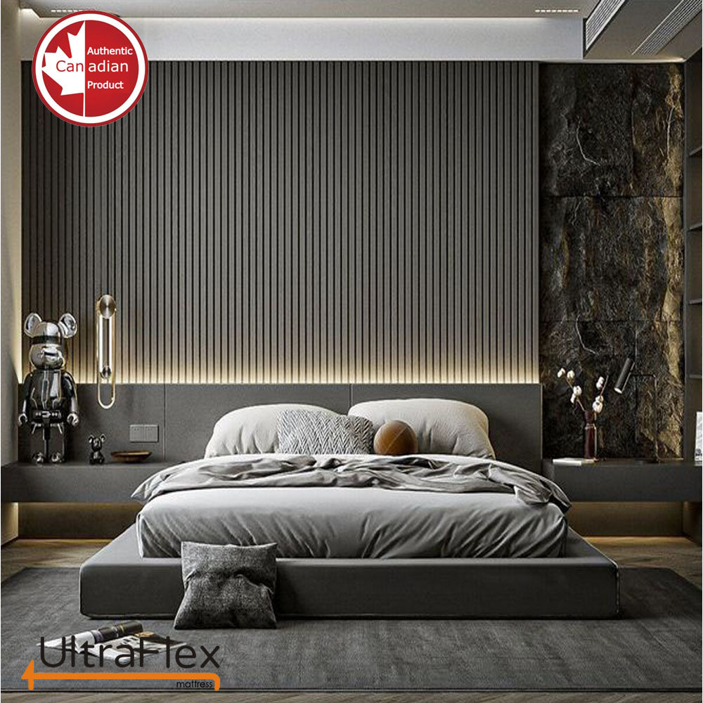 UltraFlex REVIVE- Hybrid 12” Breathable Pillowtop, Spinal Support HDcoils, Luxury Hypoallergic Foam Encasement, Pressure Relieving Mattress (Made in Canada) - With Waterproof Mattress Protector