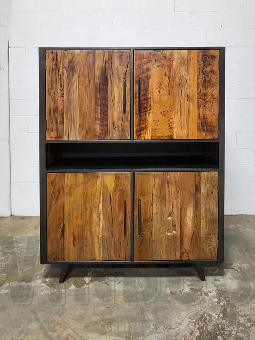Meuble Vaisselier style scandinave en bois recyclé