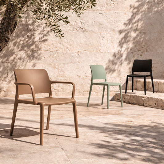 Pamela Stackable Dining Armchair, Brown