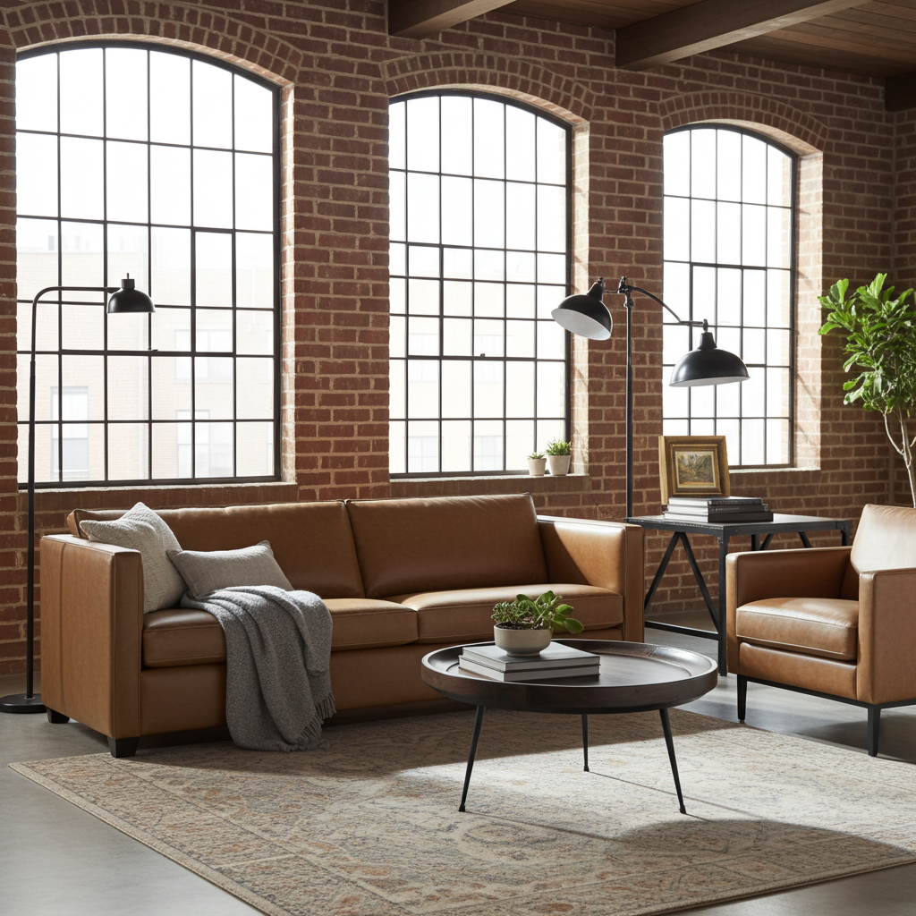 Table à café ronde en bois de manguier (Walnut)
