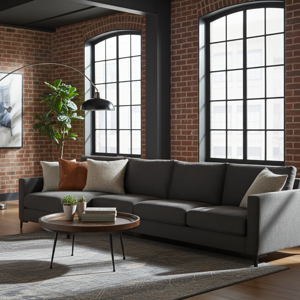 Table à café ronde en bois de manguier (Walnut)