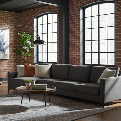 Table à café ronde en bois de manguier (Walnut)