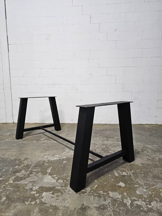 Piètement de table style Établie en acier noir