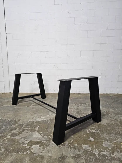 Piètement de table style Établie en acier noir