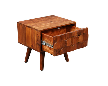 Zaya Bedside Table in Acacia