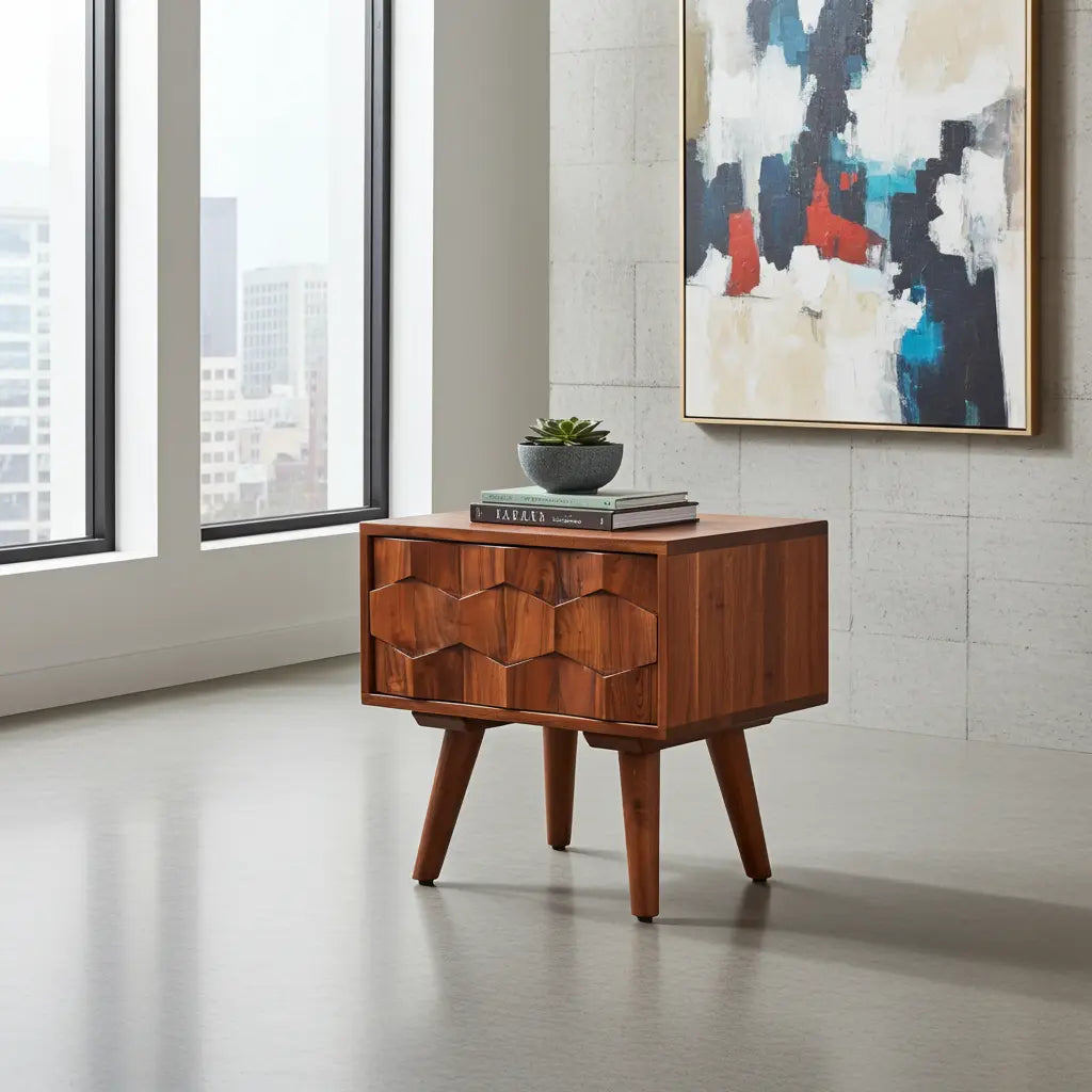 Table de Chevet Zaya en Acacia