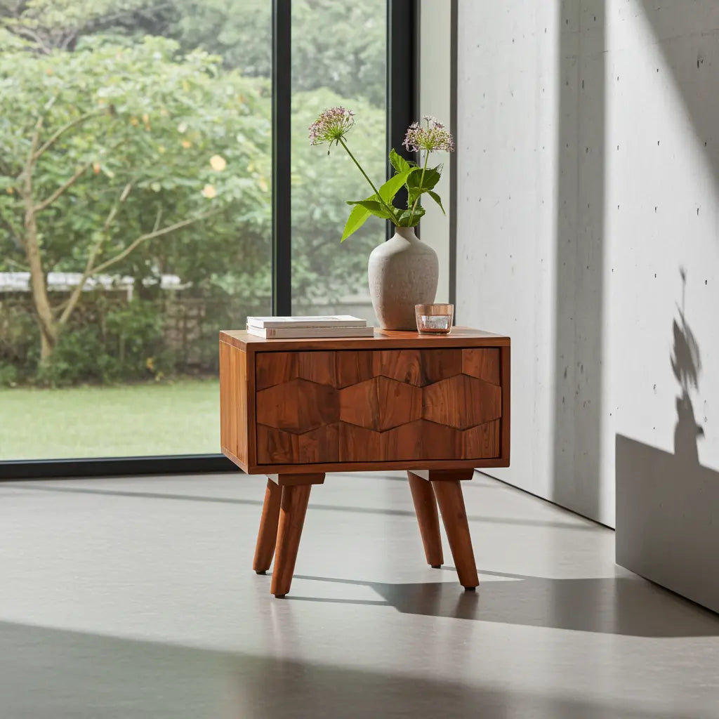 Table de Chevet Zaya en Acacia