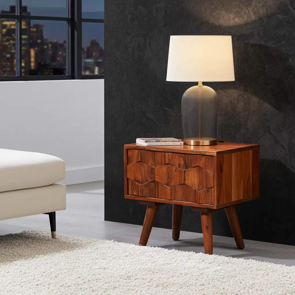 Table de Chevet Zaya en Acacia