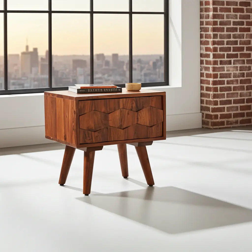 Table de Chevet Zaya en Acacia