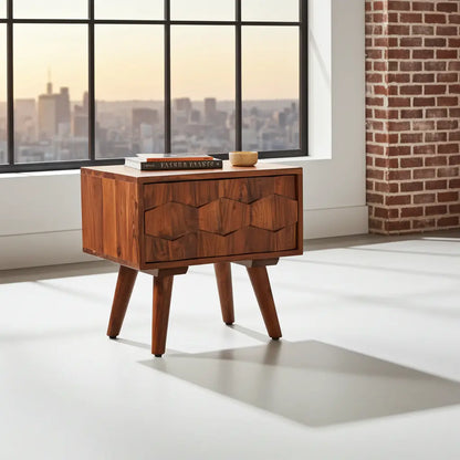 Table de Chevet Zaya en Acacia