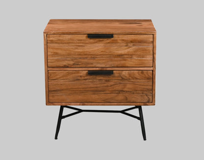 Table de chevet en acacia massif