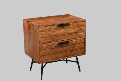 Table de chevet en acacia massif