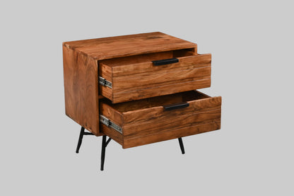 Table de chevet en acacia massif