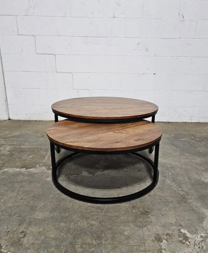 Acacia Wood Nesting Coffee Tables (Natural)