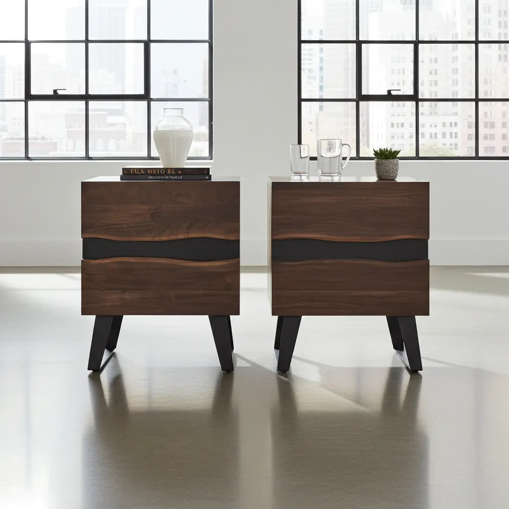 Tables de Chevet Wiamea en acacia