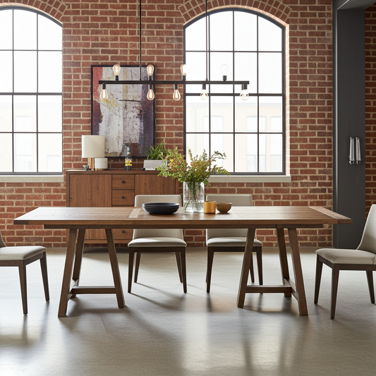 Anzio Dining Table in Recycled Wood