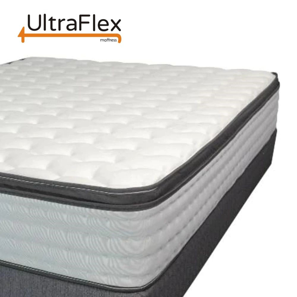 UltraFlex LUSH 12" Orthopedic Eurotop Pocket Coil Premium Foam Encased, Eco-friendly Hybrid Mattress (Made in Canada)