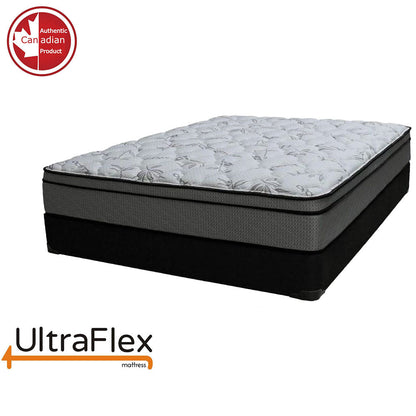 UltraFlex DYNASTY- Firm Orthopedic Spinal Care, Posture Support, Pressure Relief &amp; Cooler Sleep, Natural Heavy-Duty and High-Density Foam, Eco-Friendly Mattress (Made in Canada) With Water Proof Mattress Protector