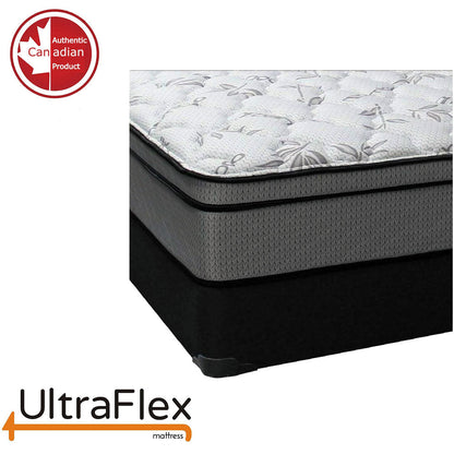 UltraFlex DYNASTY- Firm Orthopedic Spinal Care, Posture Support, Pressure Relief &amp; Cooler Sleep, Natural Heavy-Duty and High-Density Foam, Eco-Friendly Mattress (Made in Canada) With Water Proof Mattress Protector