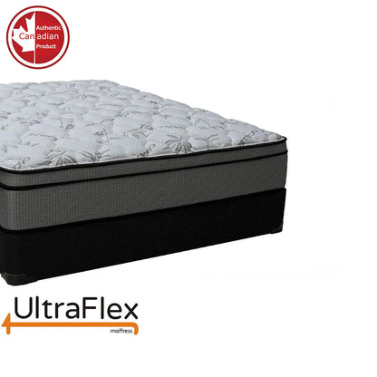 UltraFlex DYNASTY- Firm Orthopedic Spinal Care, Posture Support, Pressure Relief &amp; Cooler Sleep, Natural Heavy-Duty and High-Density Foam, Eco-Friendly Mattress (Made in Canada) With Water Proof Mattress Protector