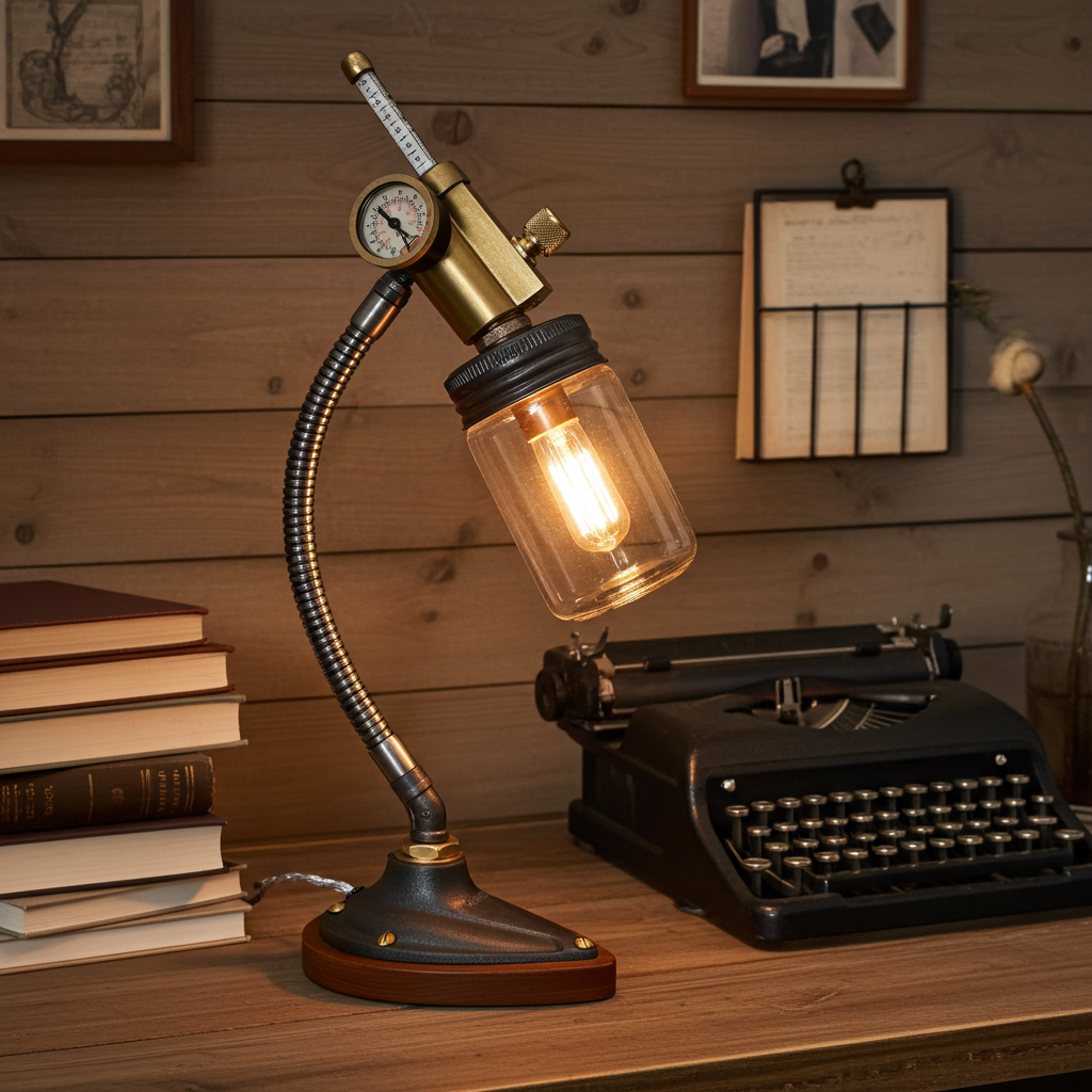 Handmade medical jar lamp