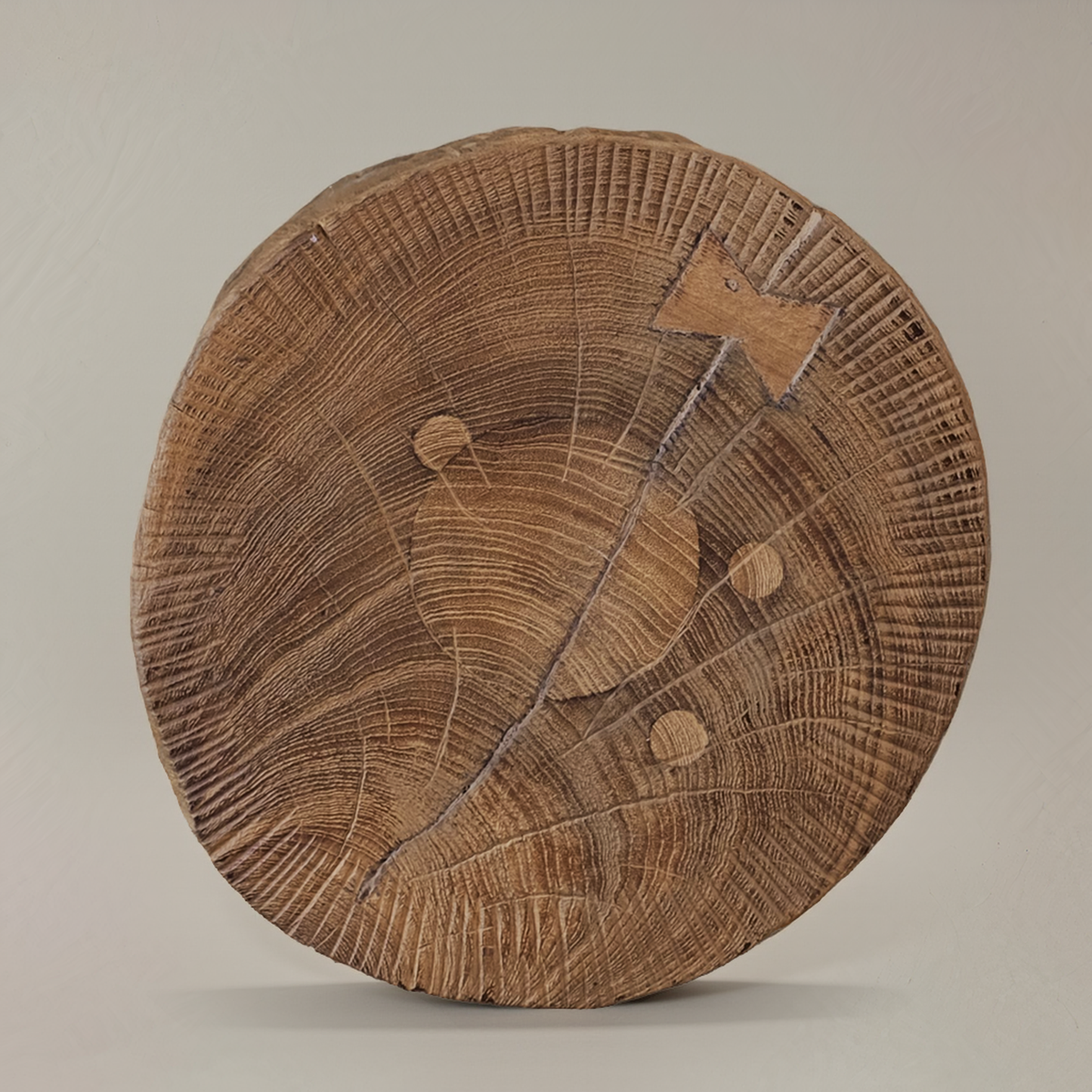 ELLA Solid Teak Side Table, Natural