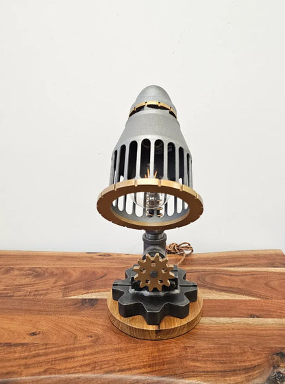 Lampe convoyeur steampunk