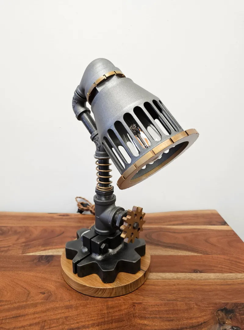 Lampe convoyeur steampunk