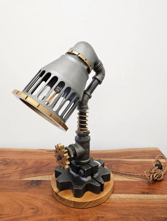 Lampe convoyeur steampunk