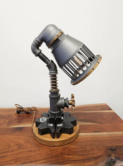 Lampe convoyeur steampunk