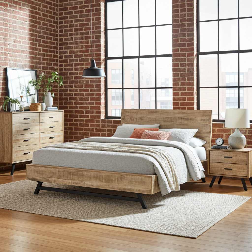 Solid Mango Wood Queen Bed Frame